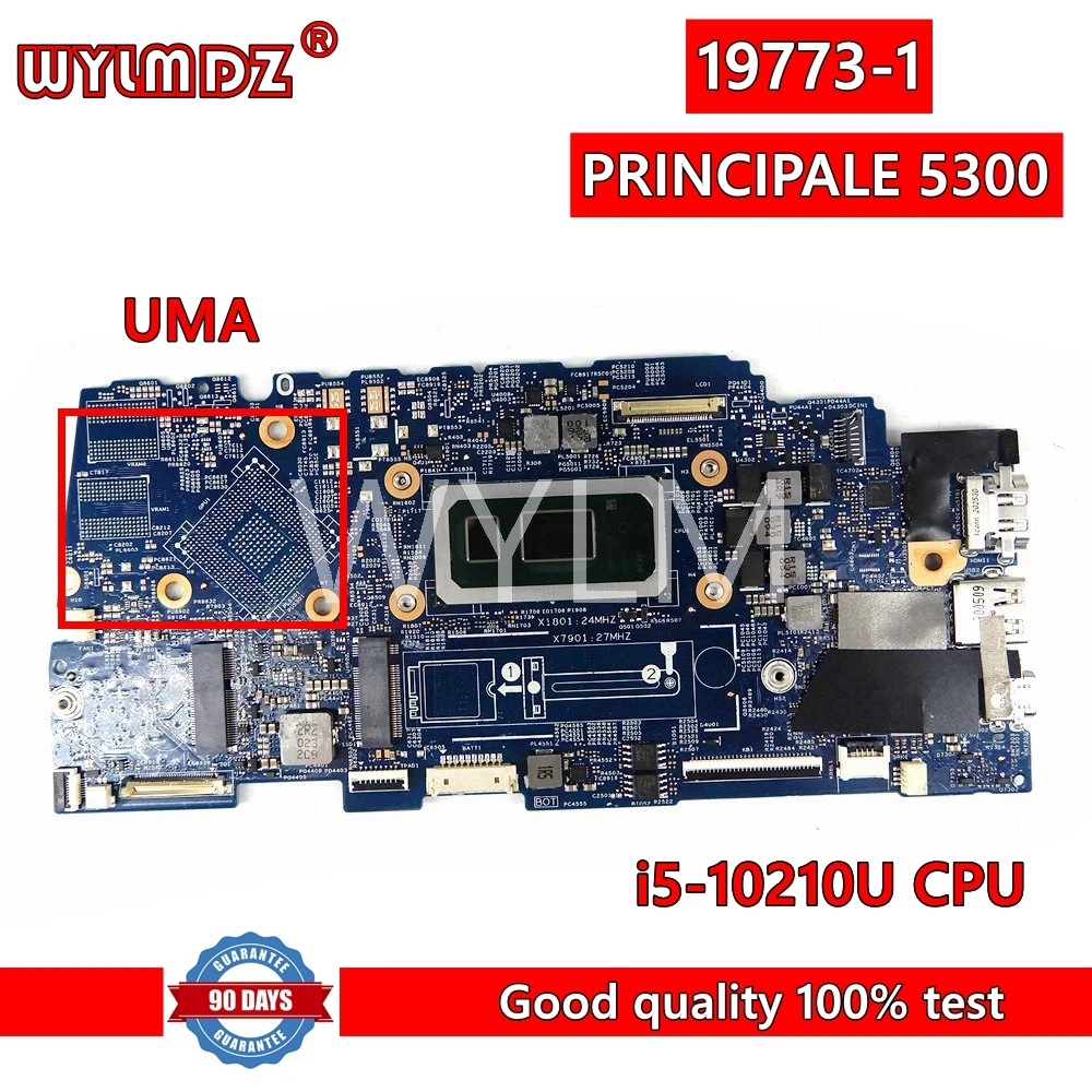 19773-1  UMA or N17S-G3-A1 GPU i5-10210U CPU Laptop Motherboard For Dell PRINCIPALE 5300  Mainboard  Test OK