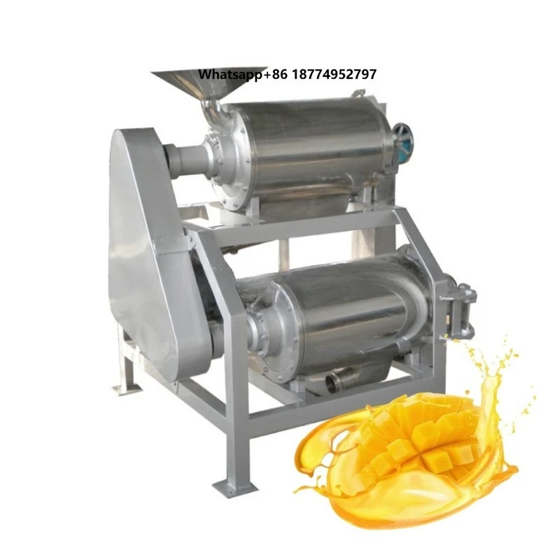 Food Grade Double Stage Pulping Machine, Automatic Tomato Mango Beating Equipment