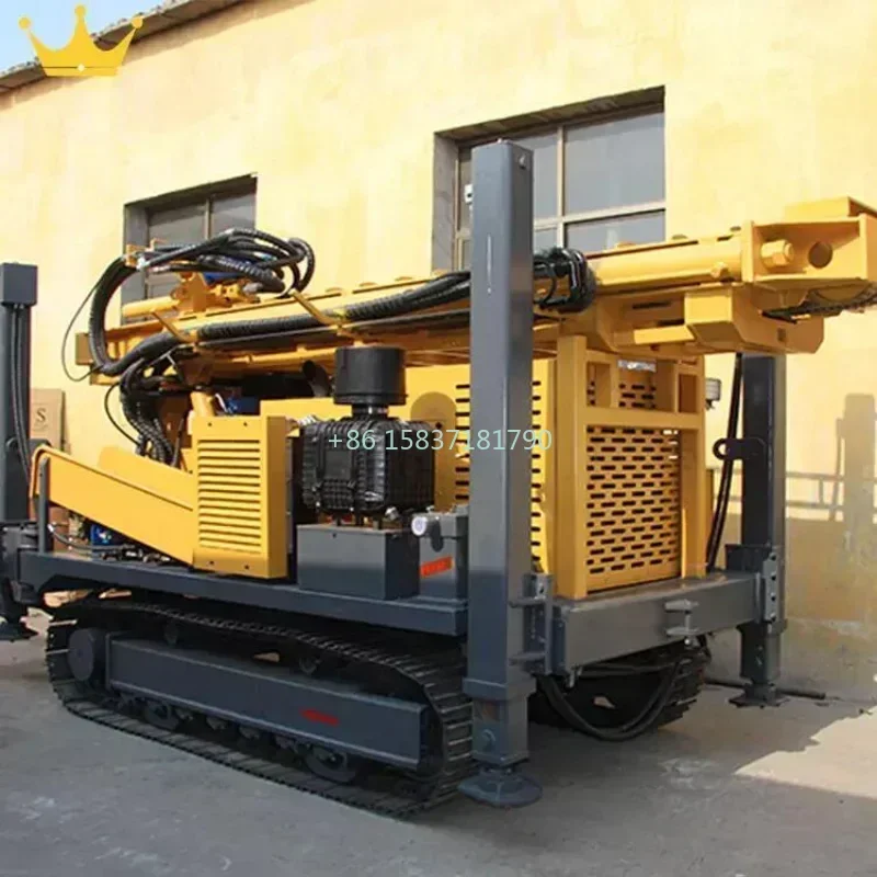 Hot Sale 100 Meter Drilling Rig Machine 200M Depth Full Hydraulic Drilling Rig Pneumatic Water Well Drill Rig Machine for US