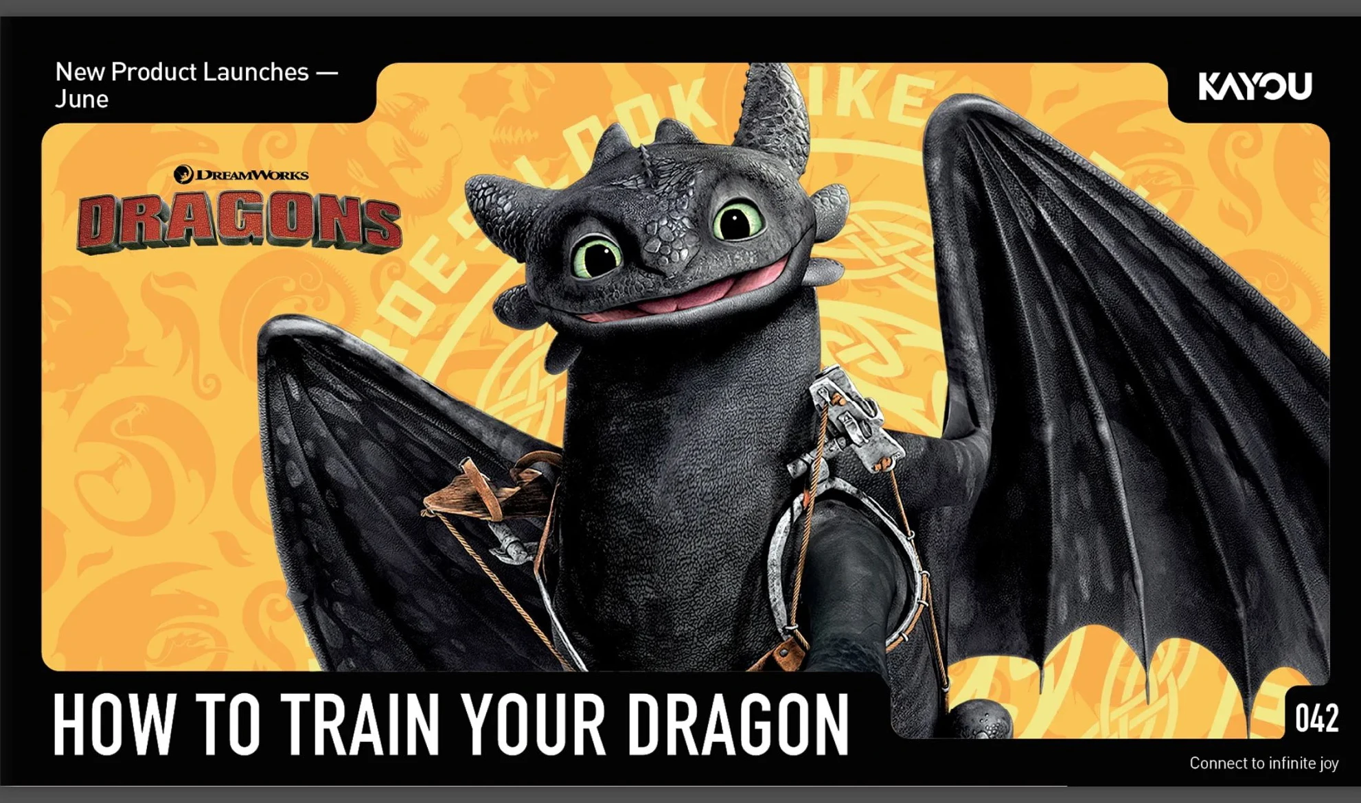 Genuine KAYOU X How To Train Your Dragon Dragon Seeking Blind Box Collectible Card Game English Version Collectible Toy Gifts