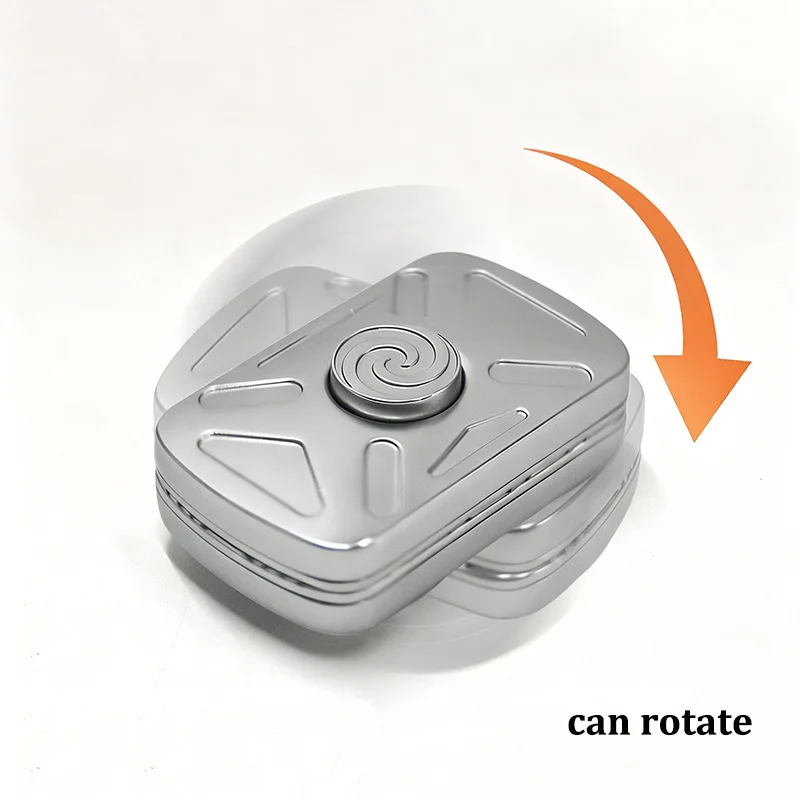 Novel EDC Fidget Gyro Toy 2-in-1 Metal Creative Infinite Position Fidget Slider Stress Relief Hand Spinner ADHD Tools