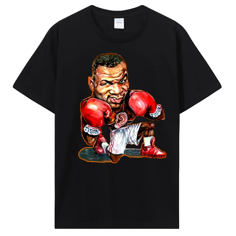 T Shirt For Men Summer Shirt Mike Tyson Boxing Retro Boxing T-shirt Funny Retro Summer Cotton T-shirt Gift Mens Clothing New