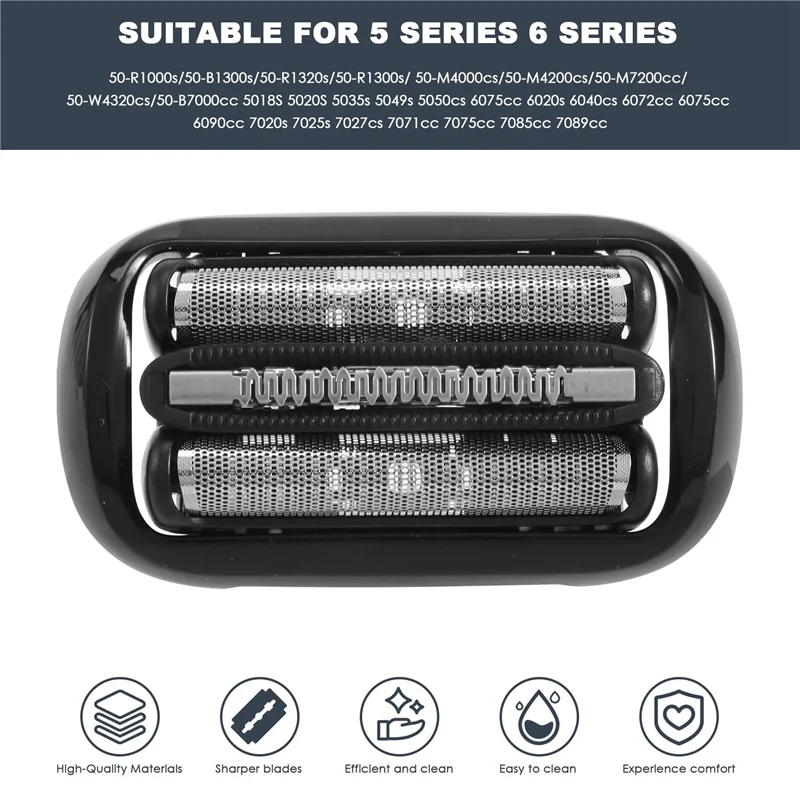 Стабильная бритва Braun Series 5/6 Braun 53B, сменная головка для электробритвы 50-R1000S/50-B1300S 6075Cc 6020S