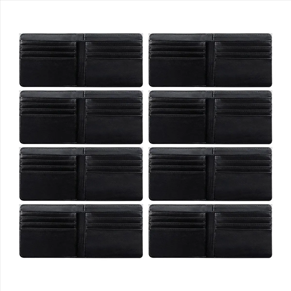 【COUPON!】8Pcs Sublimation Wallet Blank Heat Transfer Wallet Blank Sublimation Wallet with ID Windows for Travel Work Graduation