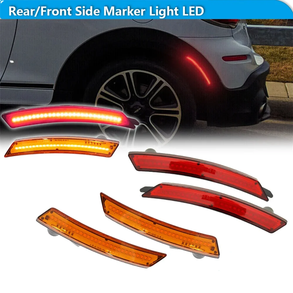 

Для 2-го поколения MINI Cooper R55 R56 R57 R58 R59 R60 R61 Янтарный/красный светодиодный передний/задний бампер Боковые габаритные огни поворота 2007-2016