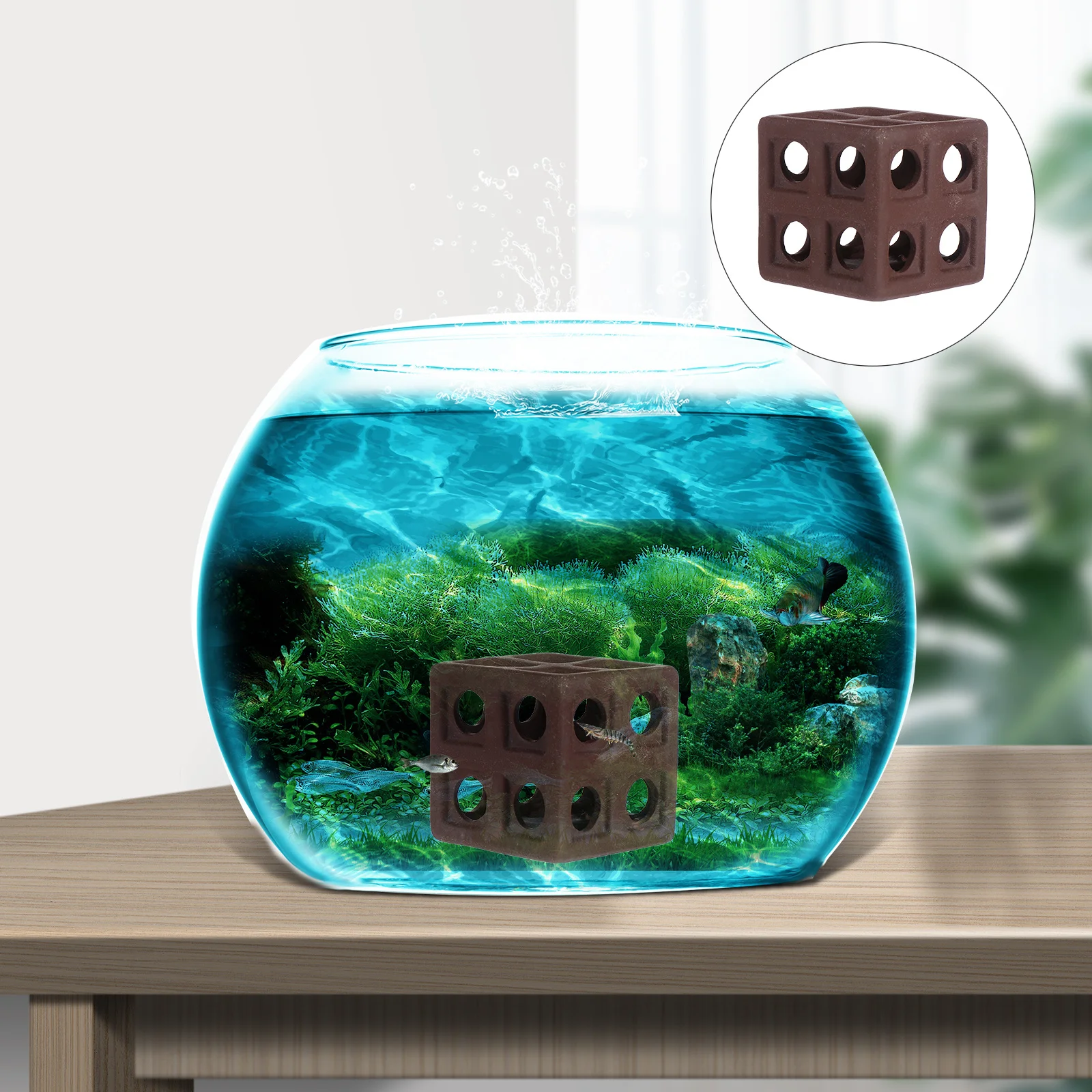 

Aquarium Cave Fish and Shrimp Shelter Durable No Fade Fish Tank Habitat Ornament Landscape Accessory Aquarium Ornament