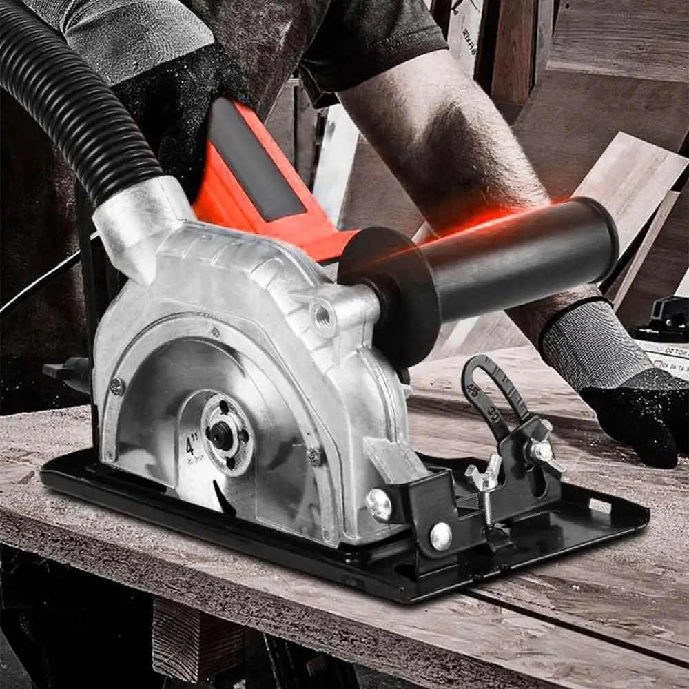 

Новый 45- ° Регулируемый кронштейн для угловой шлифовальной машины, без пыли, сверхмощный кронштейн для режущего станка, подставка для угловой шлифовальной машины, деревообрабатывающая резка