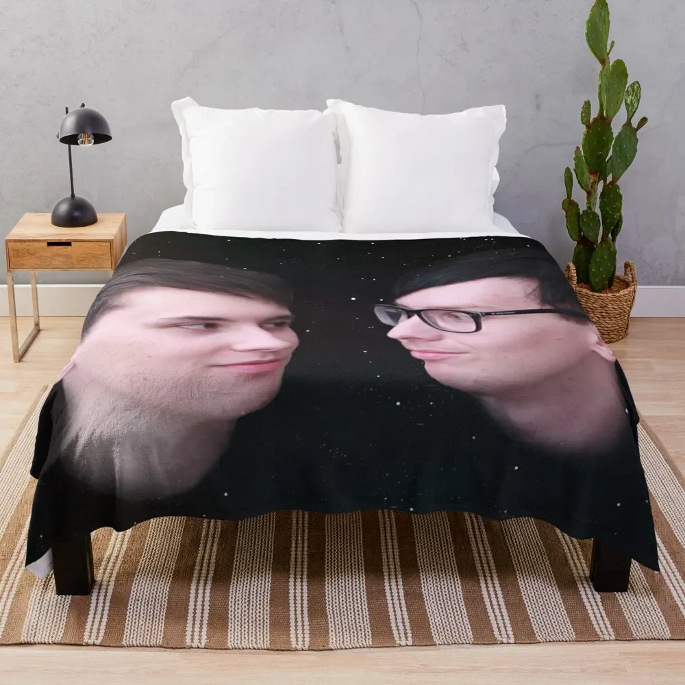 

Dan And Phil - Galaxy Throw Blanket Lightweight Warm Blanket for Travel Camping