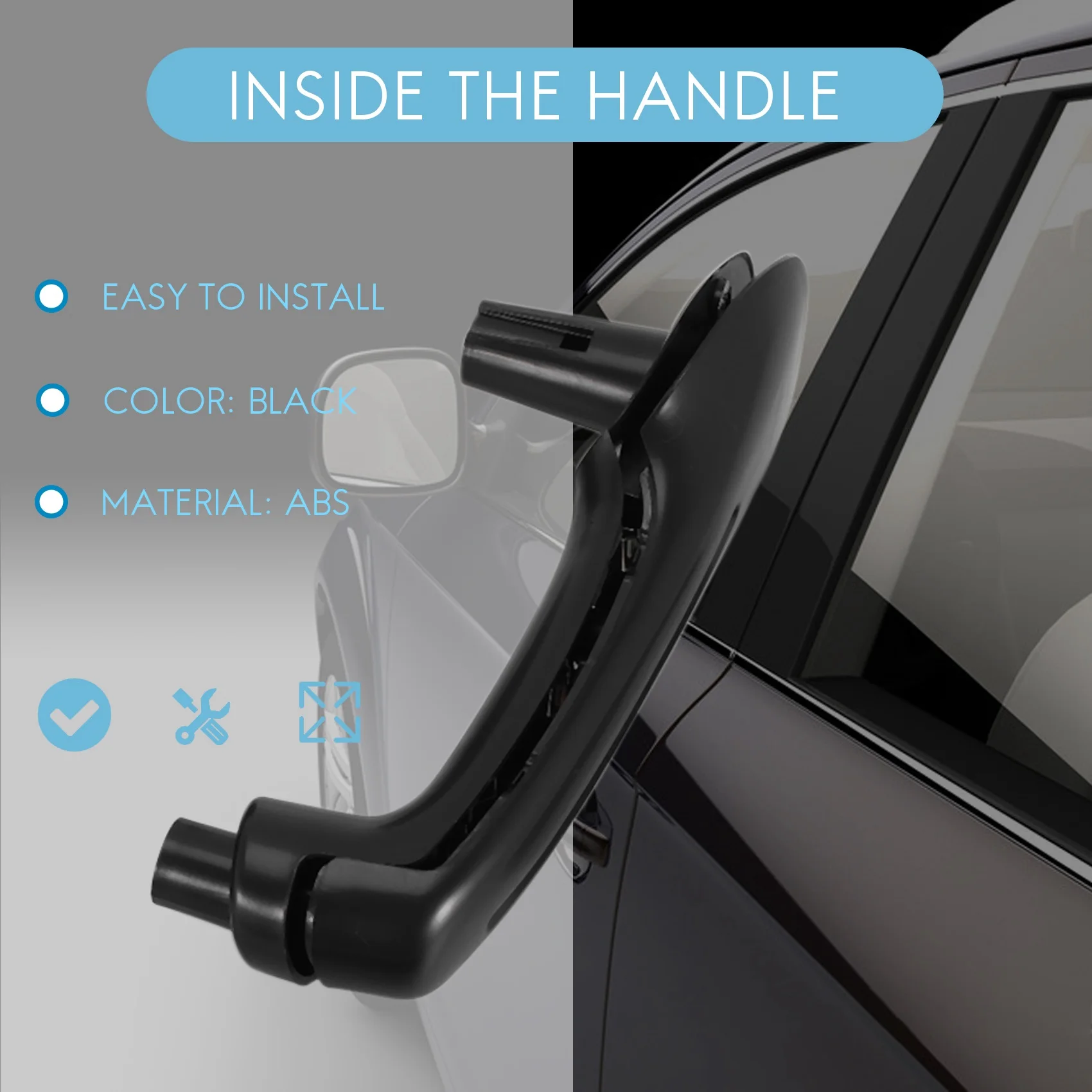 

Innovative Inside door handle door armrest