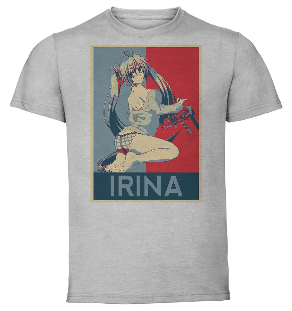 

T-Shirt Unisex - Grey - Propaganda - Highschool DxD Irina Shidou variant 2