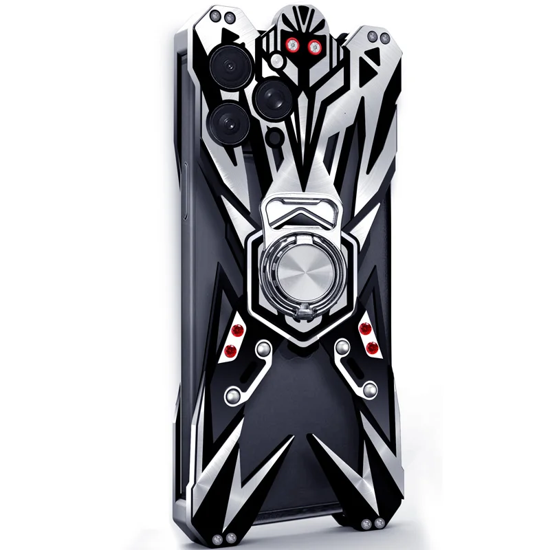 Zimon Luxury Thor Heavy Duty Armor Metal Aluminum Mobile Phone Case For Iphone 14 13 12 15 16 17 16e Pro Max Plus Cover Cases