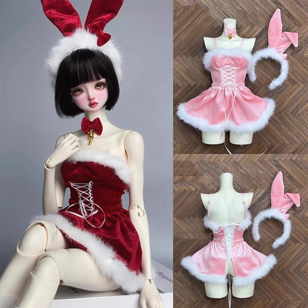 

【Доставка за 60 дней】Комплект для куклы 1/3 SD16: повязка на голову с кроличьими ушками, ожерелье, юбка-комбинезон, накидка, костюм-тыква