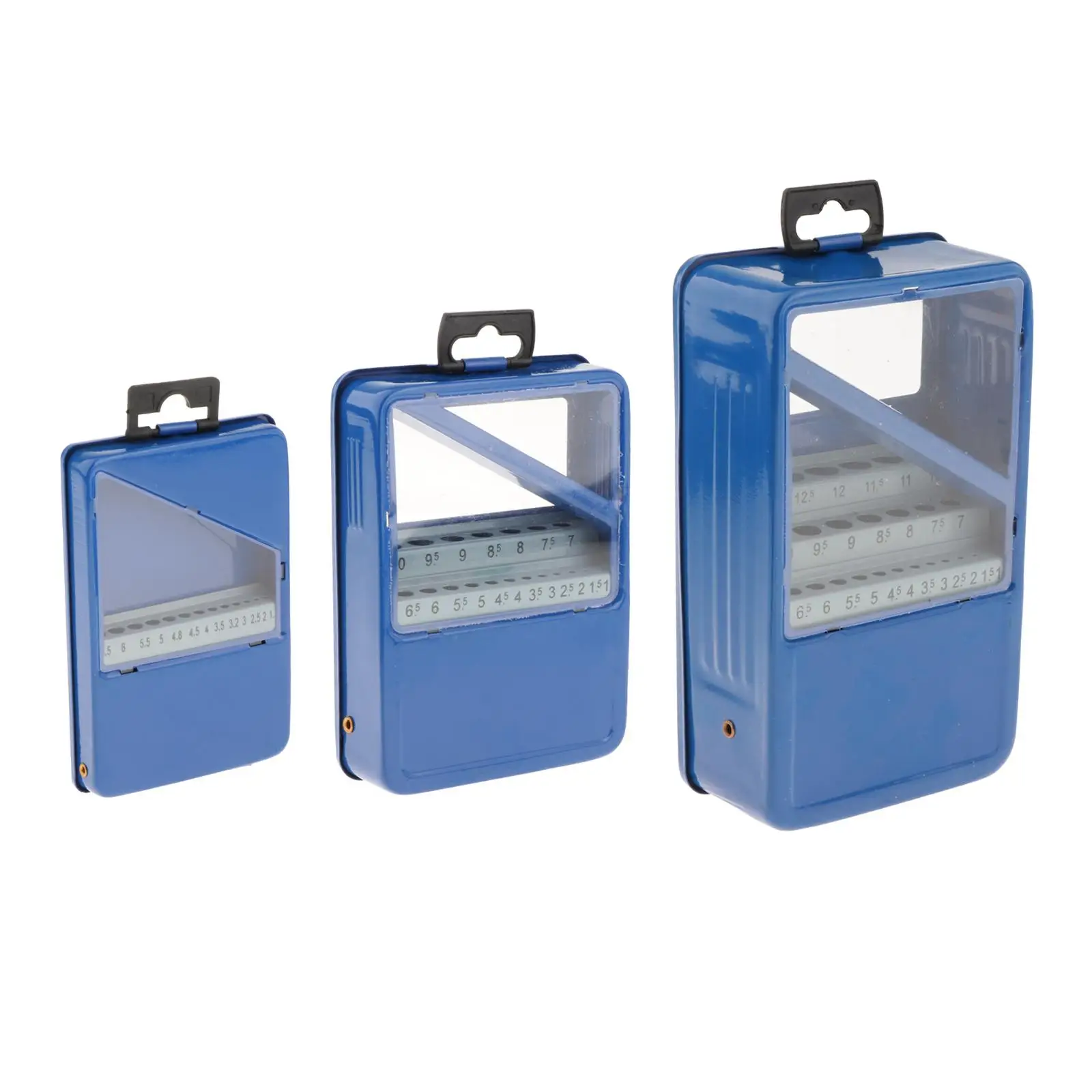 

Twist Drill Bit Case Iron with Slot Sturdy Portable Scale Marking Organizer for Home Outdoor DIY Repairs Carpentry Metalworking