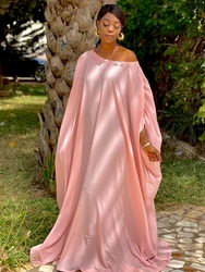 African Style Off-Shoulder Faux Cotton Maxi Dress for Parties, Events, and Everyday - Chic and Elegant Look