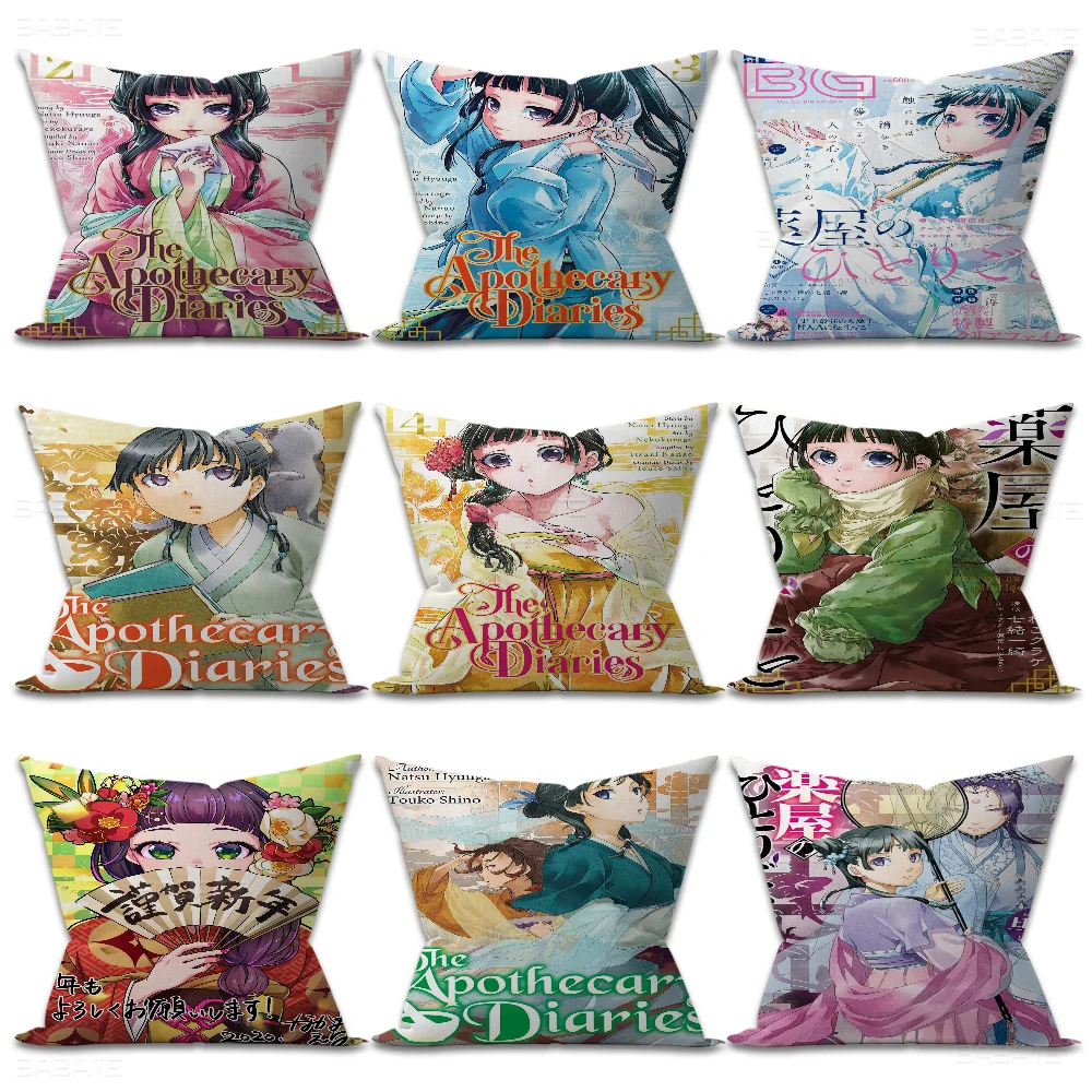 The Apothecary Diaries 45*45cm Cushion Cover Pillow Cover Decor Pillowcase Home Pillowcase For Couch Pillow