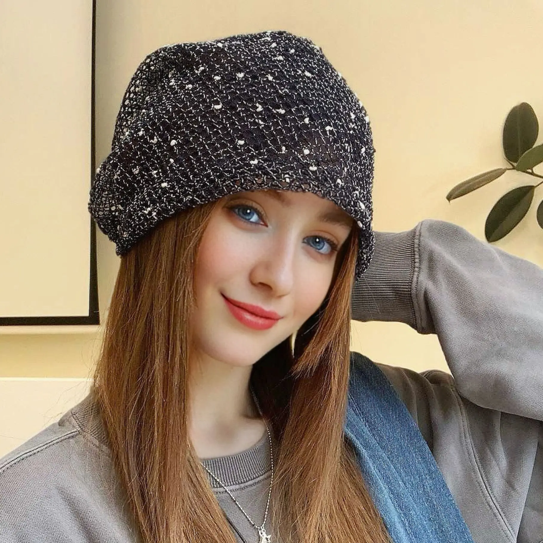 Retro Hollow Cutout Bucket Hat Women Summer Breathable Lightweight Loose Fit Face Slimming Casual Stacked Slouchy Cap