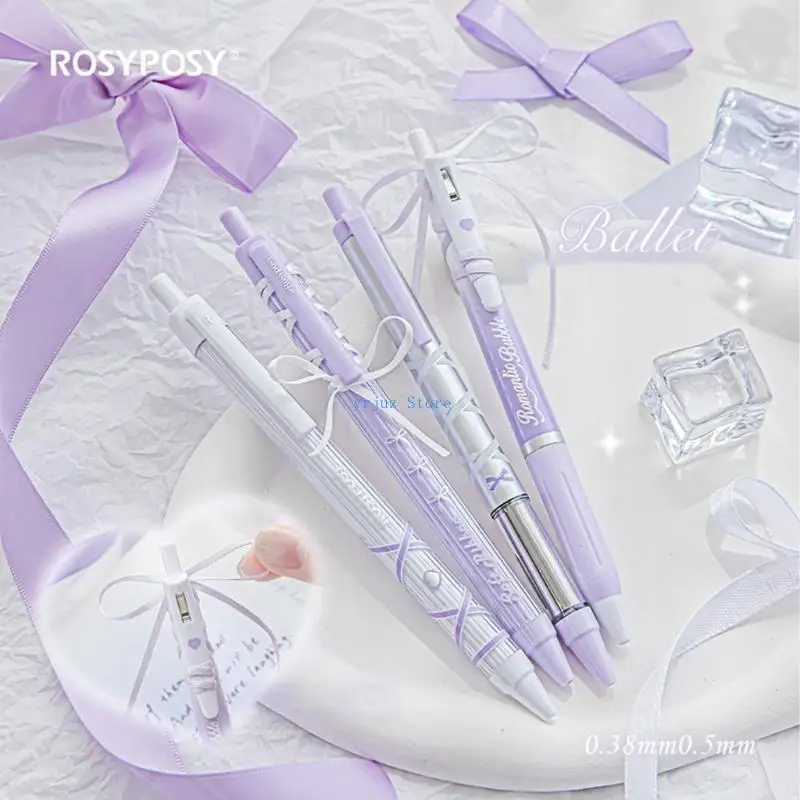 

583D Ribbon Gel Pen 0.5MM Tip Quick Dry for Adult Student Writing Journaling Noting