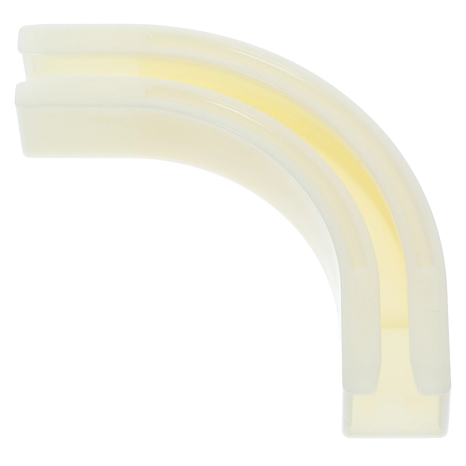 

ABS Curtain Track Joint 90 Degree Glider Exquisite Craftsmanship Long Service Curtain Track Supply