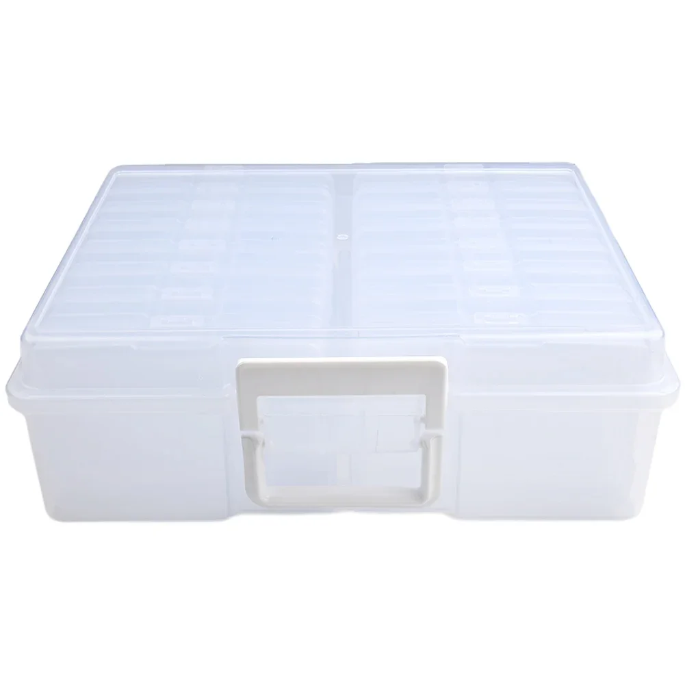 Easily Accessible Photo Organization System with a Complete Set of Clear Boxes Sized Just Right for Standard Prints