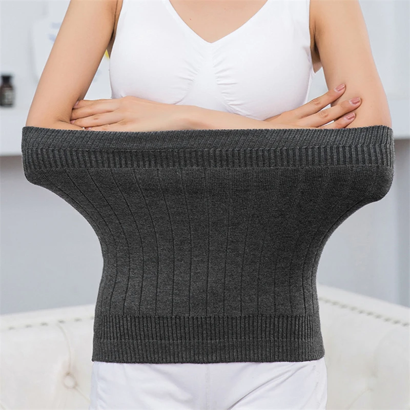 Soporte térmico de cintura Unisex, cinturón elástico de Cachemira para Abdomen, espalda, invierno, cálido, ligero y grueso, cómodo