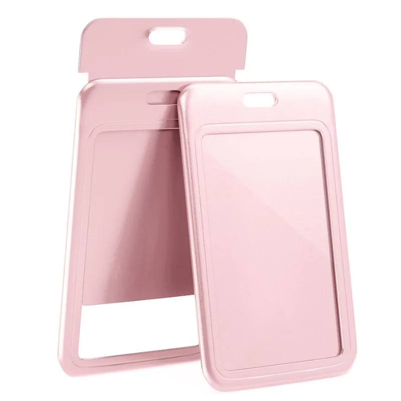 Colorful Pass Protector Case Sliding Card Cover Push Card ABS Plastic Student Cards Sleeve Work Card Porta Credencial