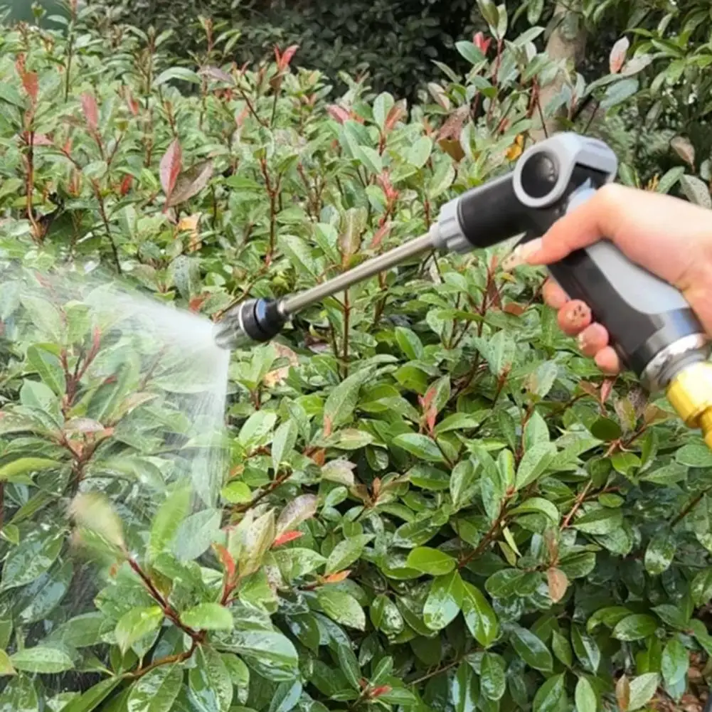 Adjustable Spray Nozzle Heavy Duty Garden Hose Nozzle Adjustable High Pressure Sprayer Multi-function Lawn Car Water Spray Tool