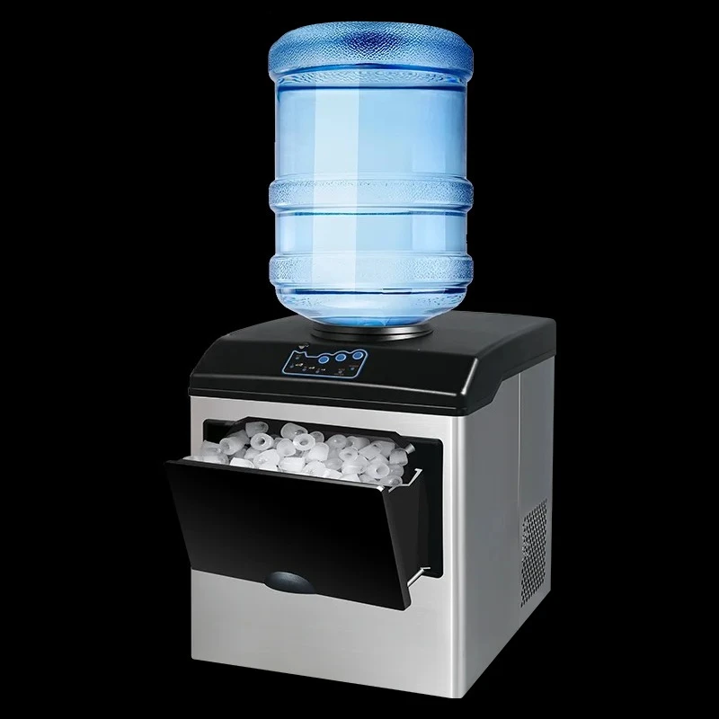 2026 Hot Sale 25KG Ice Maker Electric Commercial Ice Cube Maker Small Household Multifunctional Bottled Water Automatic English