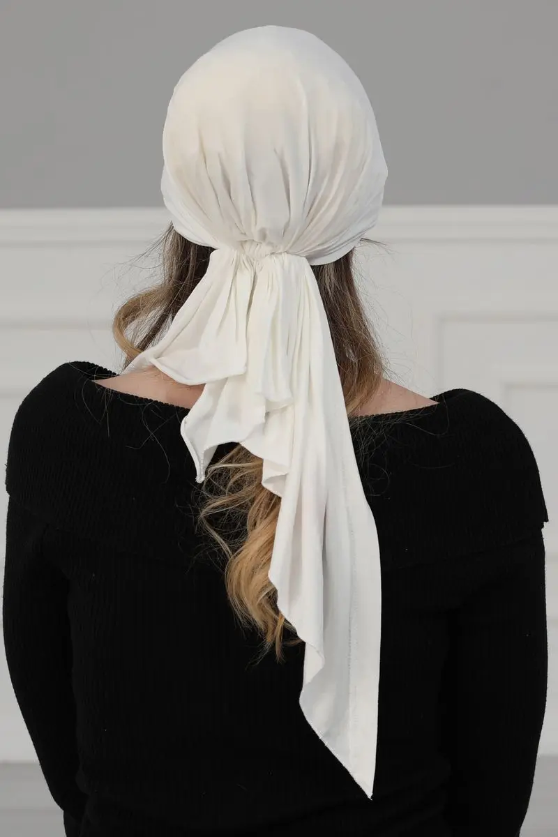 Penteado Bandana creme