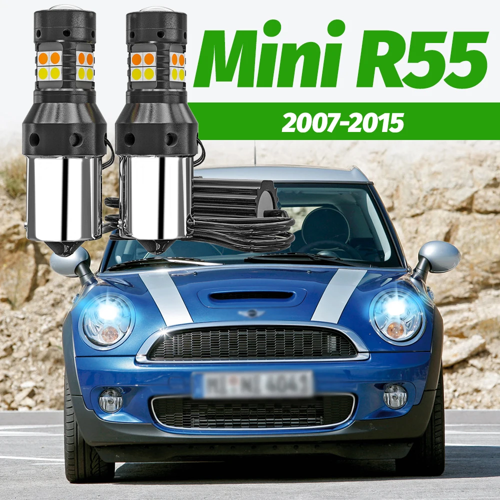 

2x двухрежимные светодиодные указатели поворота + дневные ходовые огни (DRL) для Mini Clubman R55 2007-2015 2008 2009 2010 2011 2012 2013