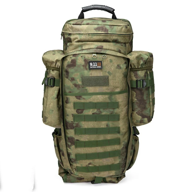 911 Hunting Combined Backpack 60L Large Capacity Multifunction Rifle Rucksacks Men Travel Trekking Tactical Assault Knapsack