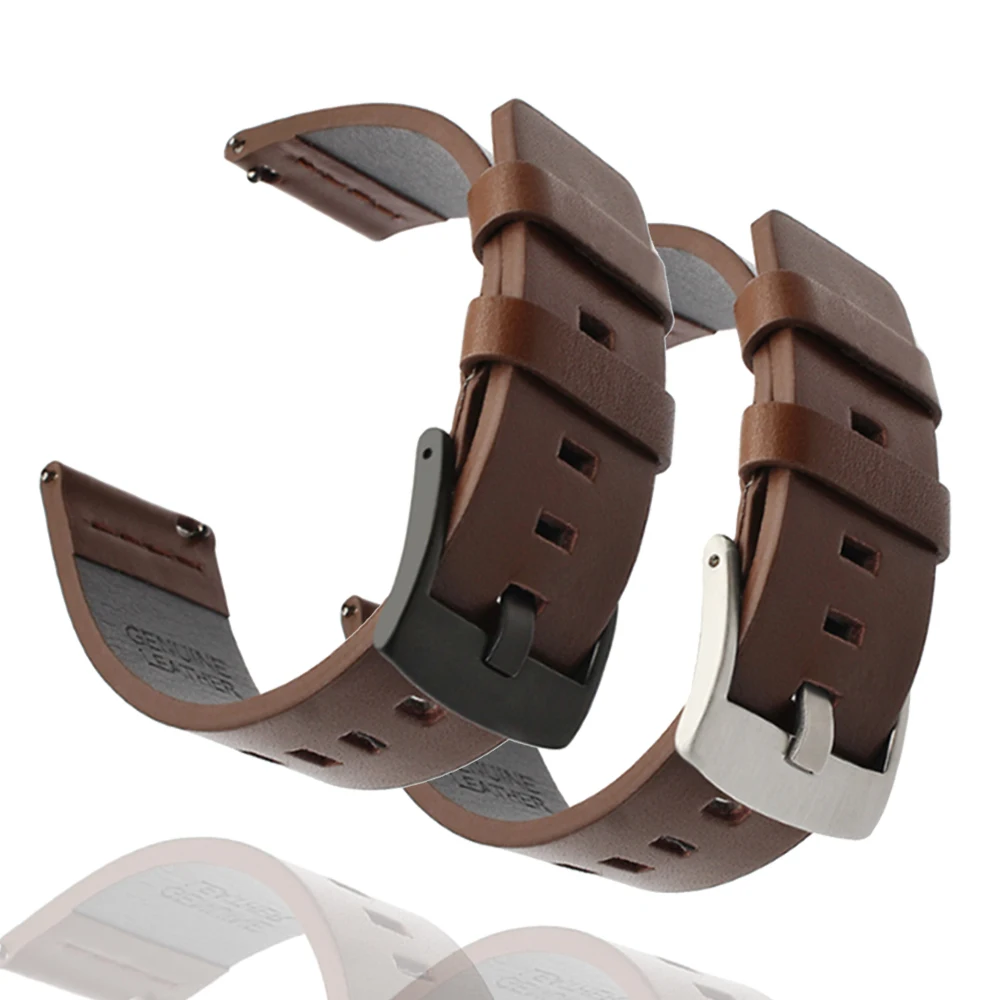 22 20mm Leather Band Straps For Garmin Forerunner 265 255 255M 245 645 158 55/Venu 2 Plus/Vivoactive 4 3 5/Venu/3/2/SQ Bracelet