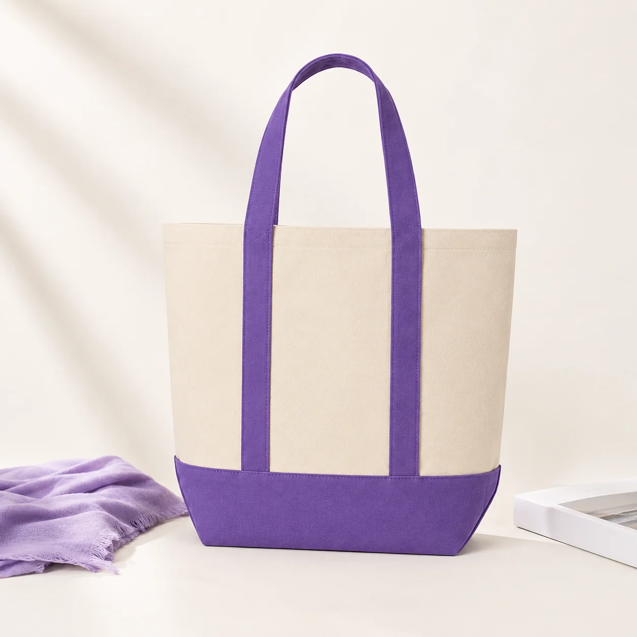 Women's Colorblock Canvas Tote - Travel Accessories Pink recension och pris