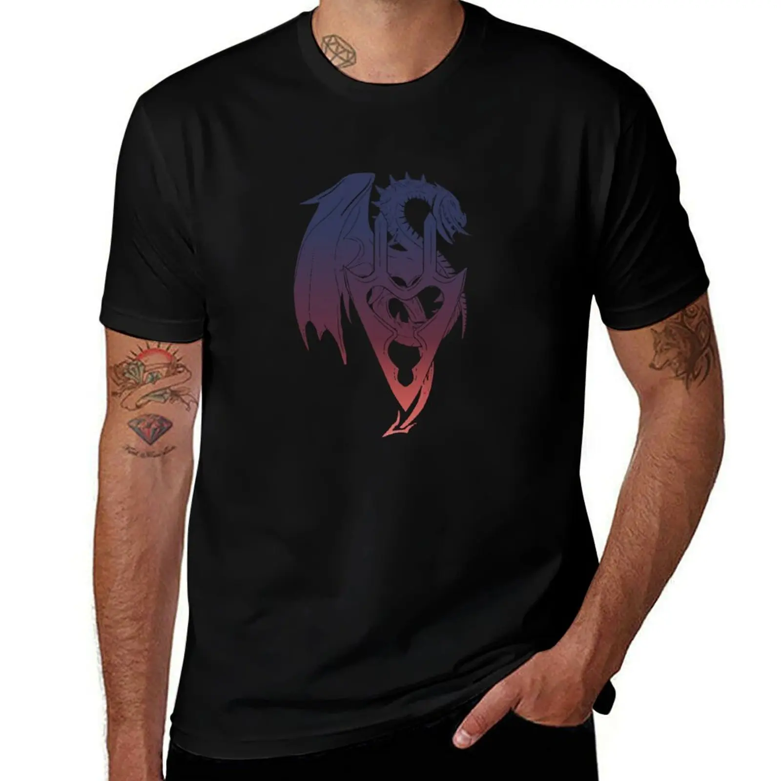 

FFXIV Dragoon Job Symbol [FF Style] T-Shirt t shirts for man pack white t shirts for man slim fit T-Shirt