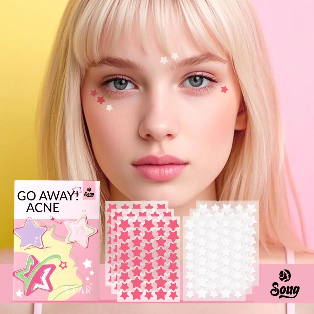 

240 шт., милые звезды, пластыри от прыщей/прищей, наклейки для лечения прыщей, невидимые наклейки со звездами от прыщей, пластырь для удаления пятен на лице, уход за кожей