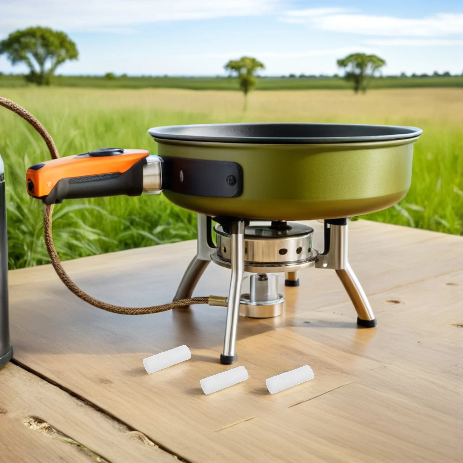 แท่งจุดไฟฝ้าย 30 ชิ้น แบบพกพา สำหรับจุดไฟกลางแจ้ง เหมาะสำหรับการเดินป่า ตั้งแคมป์ และเตาผิง อุปกรณ์สำหรับกิจกรรมกลางแจ้ง