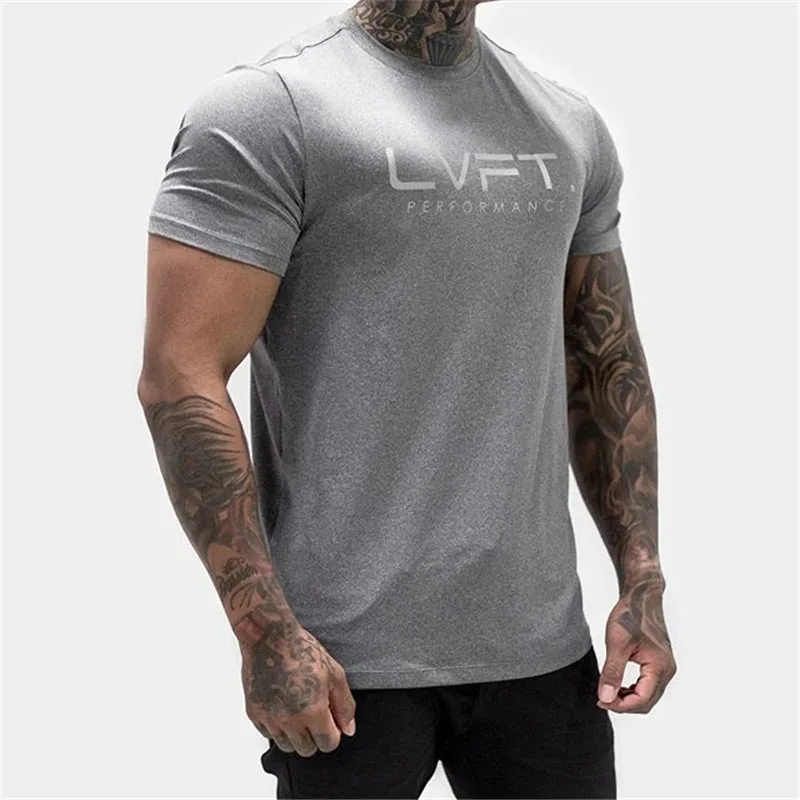 Summer T shirt Jogger Quick Dry Sport Shirt Men Fitness Running Shirt Man Fit Short Sleeve Train T Shirt Mens Sportswear Tops