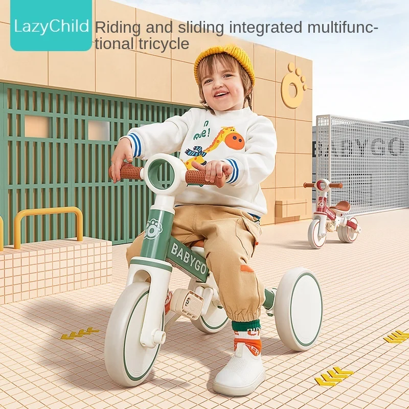 LazyChild 1-6 Years Old Portable Children's Multi-function Tricycle Safe And Comfortable Children's Balance Car DropShipping