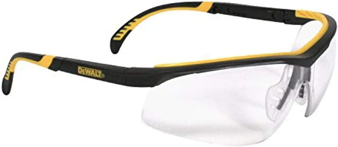 Safety Glasses with Clear Lens for Work Protection and Comfort, Adjustable Fit