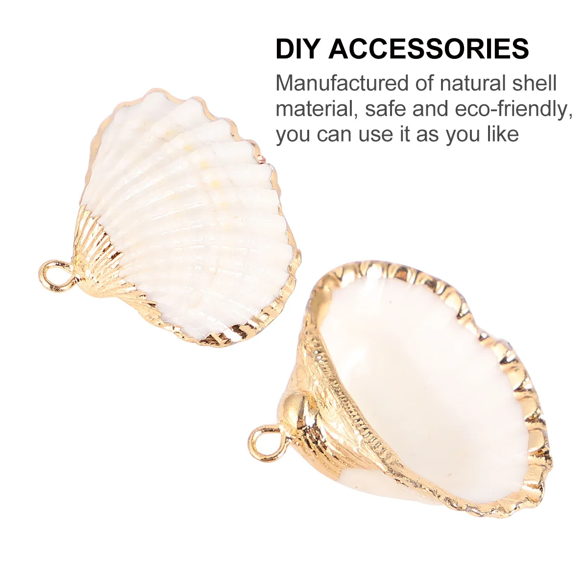 

10Pcs Shell Pendants Natural Sea Beach Design DIY Jewelry Making Accessories for Earrings Necklace Bracelet Craft Women Gift