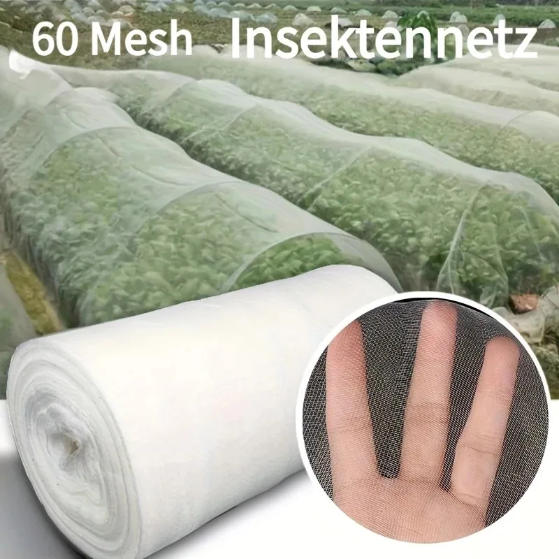 Garden Insect Net 60 Mesh Fine Mesh Plant Protection Net Cuttable Vegetable Fruit Flower Greenhouse Anti Bird Anti Squirrel Pest