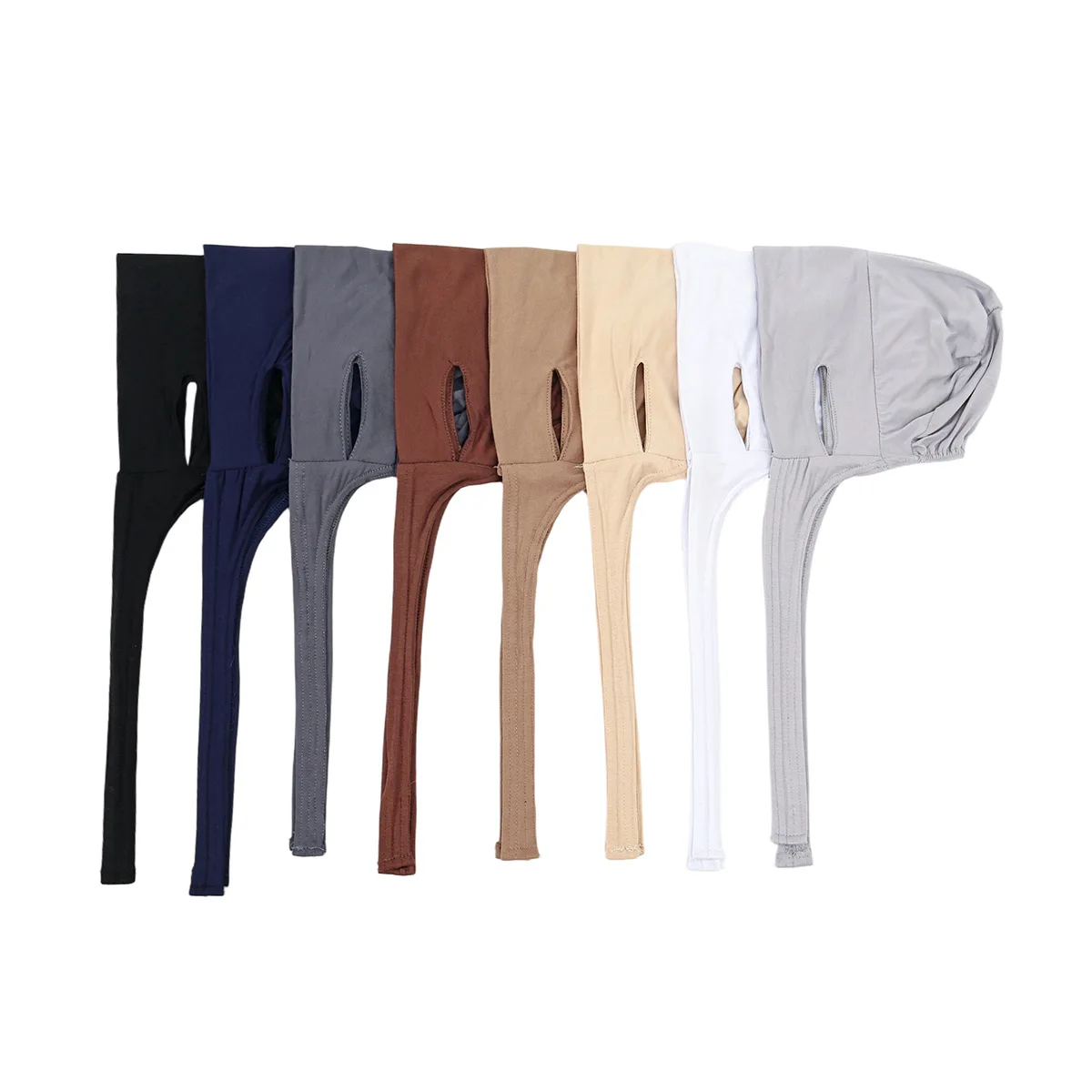 

Новый нижний шарф с протекающими ушками, шапки ниндзя с завязками на спине, женский трикотаж, хиджаб, эластичная мусульманская внутренняя шляпа с ремешком, капот Undercap Turbante Mujer