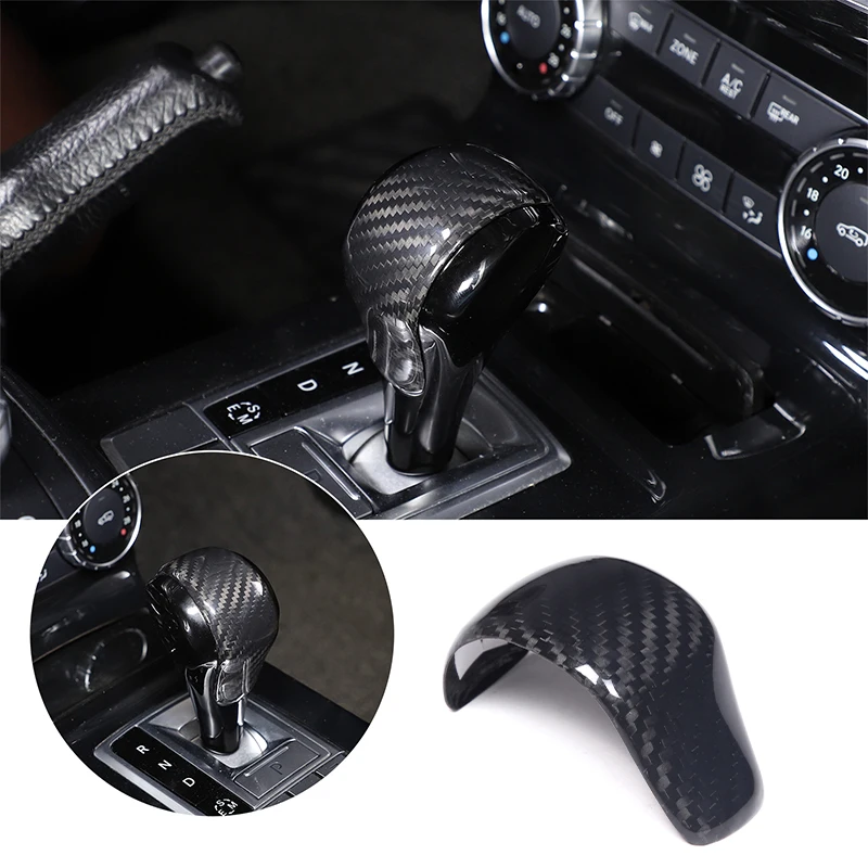 

For Mercedes-Benz G Class W463 2012-2018 Real Carbon Fiber Central Control Gear Head Shift Knob Decorative Cover Car Accessories