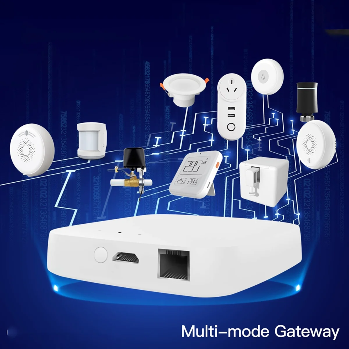 

Умный проводной многорежимный шлюз Tuya, 2025 + ZigBee, Bluetooth Mesh Hub, приложение Smart Life, удаленное голосовое управление через дом