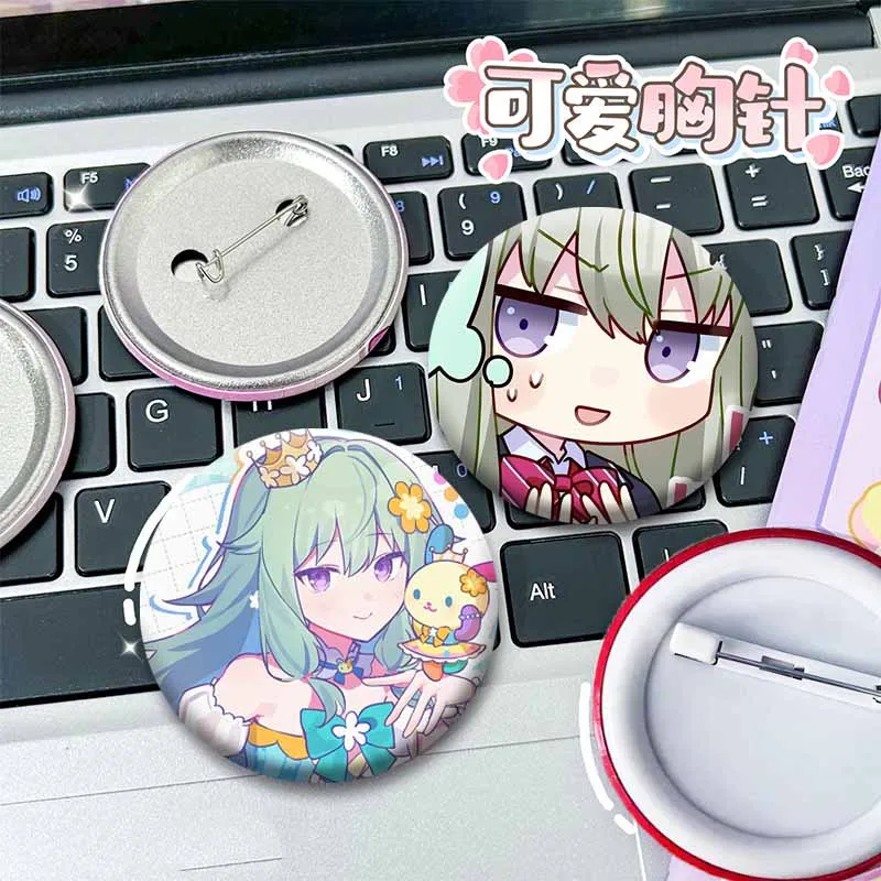 Cute Cartoon Idol Kusanagi Nene Soft Button Pin Project Sekai Colorful Stage Brooch Bag Hat Shirt Badge Jewelry Gifts for Friend