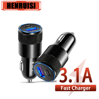 USB PD Car Charger Fast Charging Type C Car Phone Adapter QC3.0 Charger In Car For iPhone 14 Pro Xiaomi 13 Pro Huawei Samsung