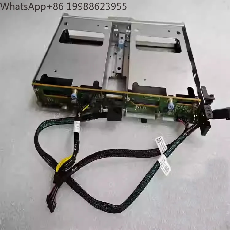 For Poweredge R740XD Rear Drive Bay 2x LFF 3.5inch HDD SSD Backplane & Cage 0YWTC2 0W6W09