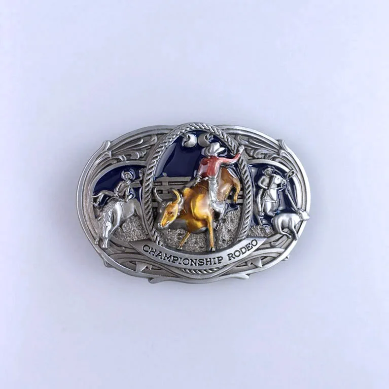 Enamel Horse Head Saddle Western Oval Belt Buckle Hebilla  Brand New In Stock Only Buckle No Belt  SKU:BUCKLE-WT089  Material:Zi