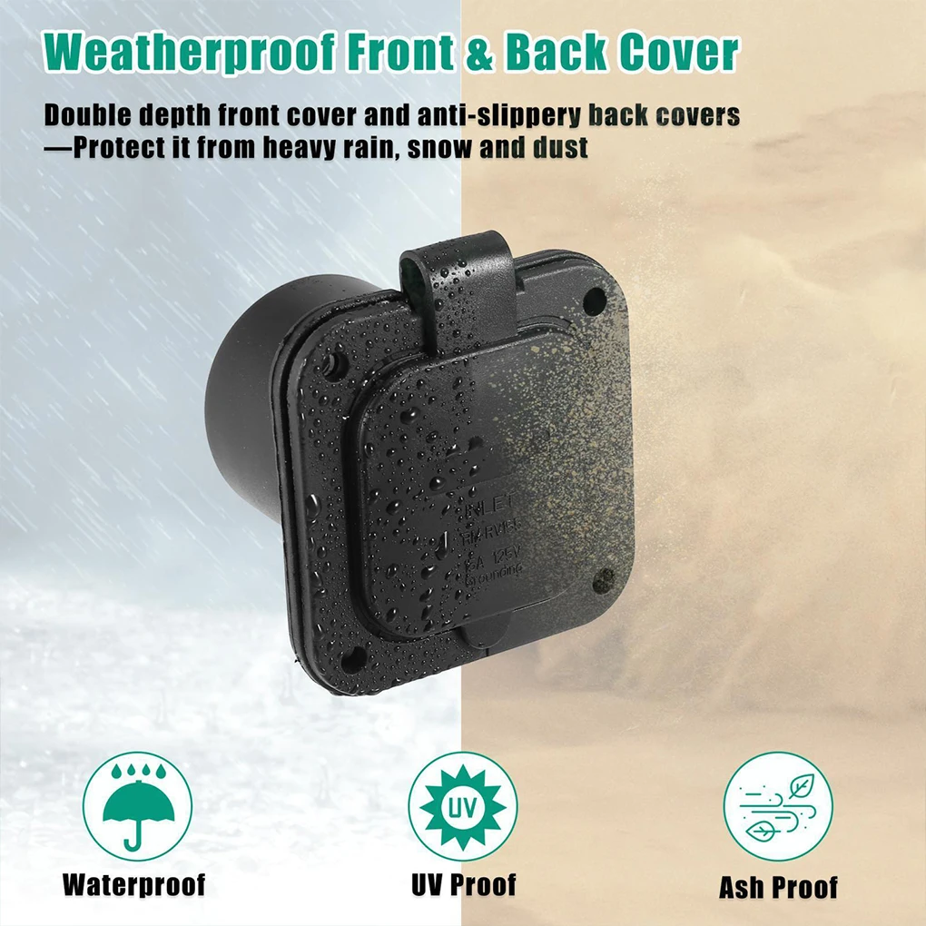 Say Goodbye To Power Issues Waterproof Sockets For RVs Easy Connection Concealed RV Plug Socket