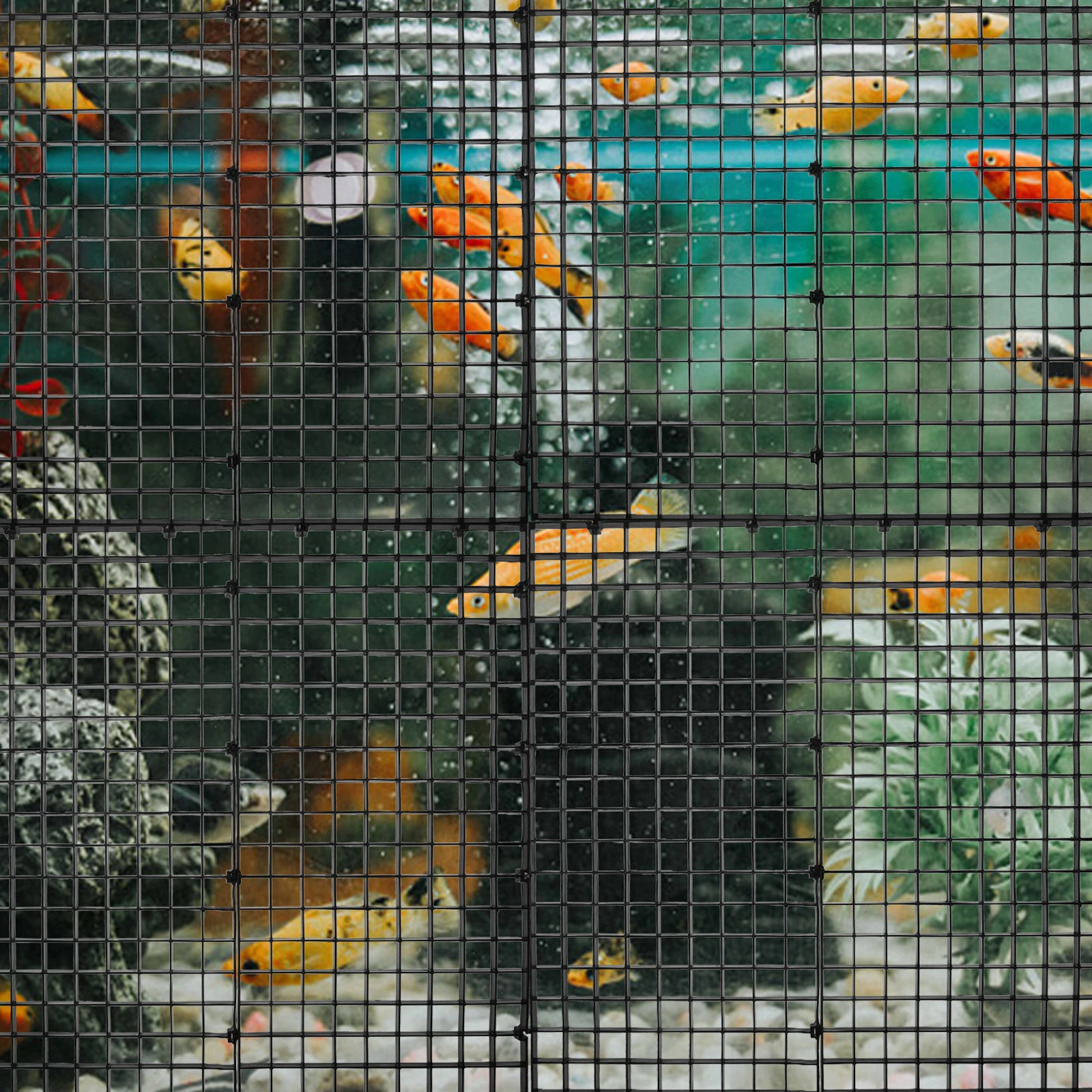 

10 Pcs Fish Tank Isolation Mesh Board Tray Aquarium Divider Betta Accessory Black Plastic
