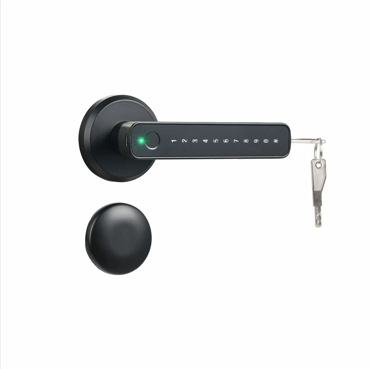 Tuya Fingerprint Smart Door Lock Password Electronic Lock Tuya APP Remote Unlock Entry Door Knobs Lock for Bedroom Home